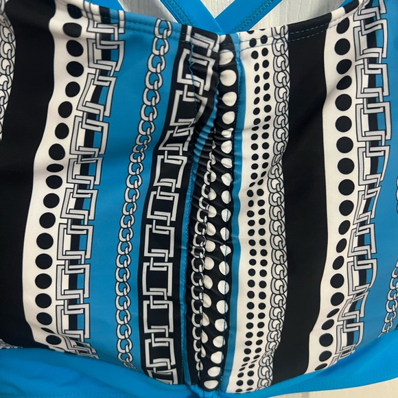 Ethnic Style Women's Bikini Three-piece Swimsuit NEW sz large  Blue - Picture 6 of 7